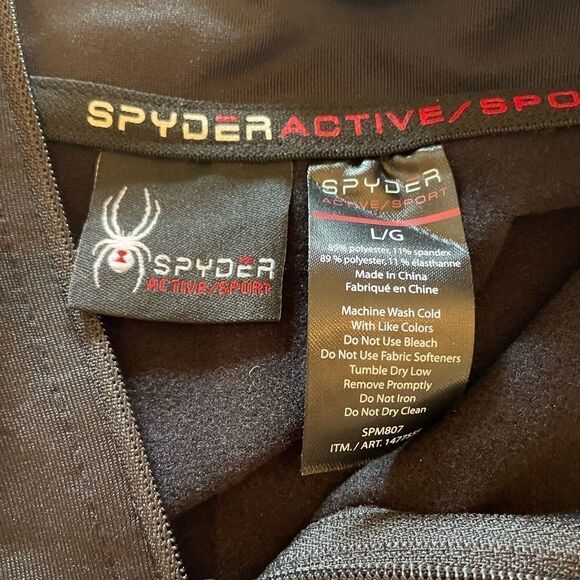 Spyder half zip sweater fuzzy inside - Picture 3 of 6